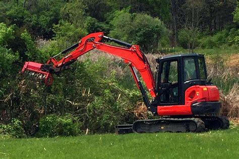 mini excavator bush hogs|mini excavator brush hog attachment.